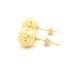 Aros de Oro 18K Esfera Diamantada