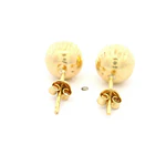 Aros de Oro 18K Esfera Diamantada