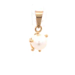 Colgante Pistilos con Perla de Oro Amarillo 18K