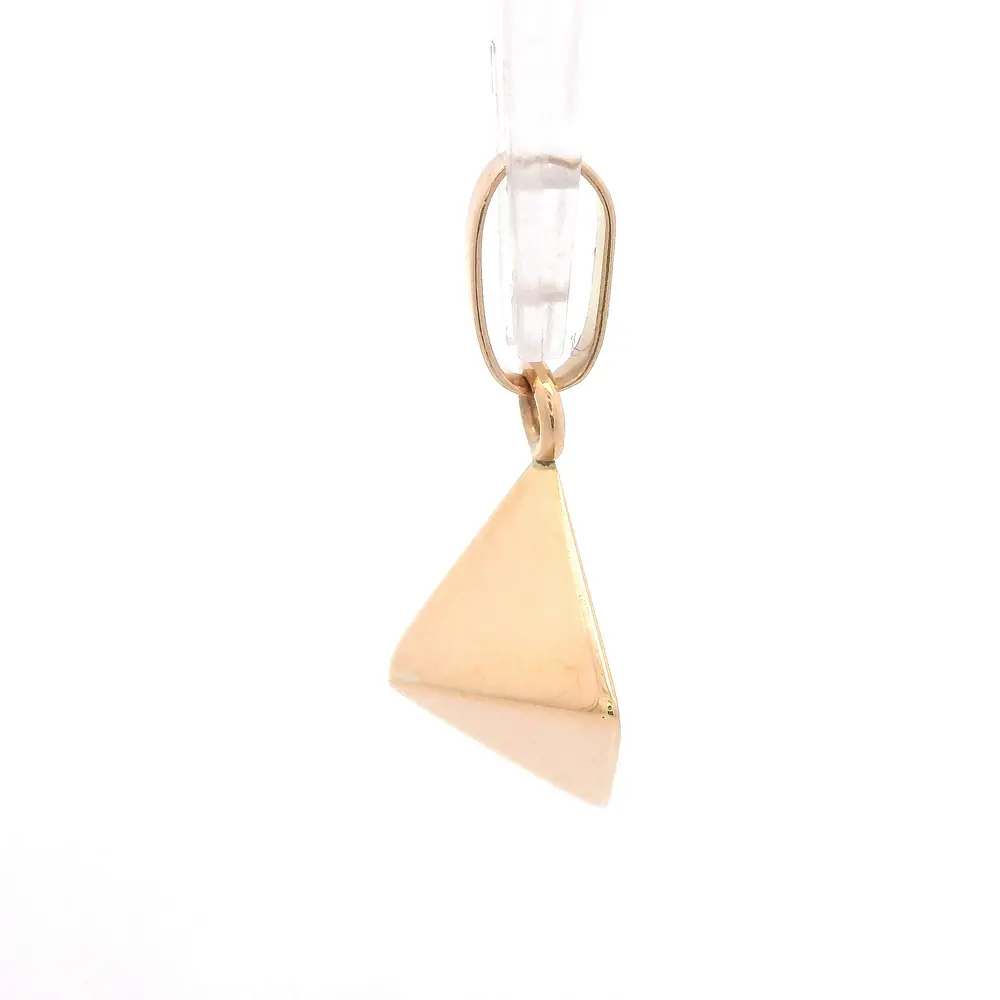 Colgante Pirámide de Oro Amarillo 18K