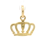 Colgante Corona de Oro Amarillo 18K
