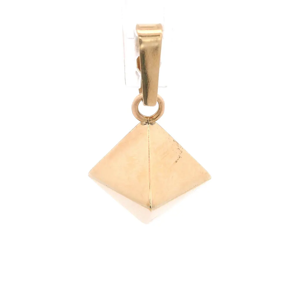 Colgante Pirámide de Oro Amarillo 18K