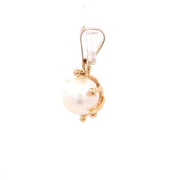 Colgante Pistilos con Perla de Oro Amarillo 18K