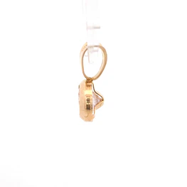 Colgante Punto de Luz de Oro Amarillo 18K con Piedra Incolora