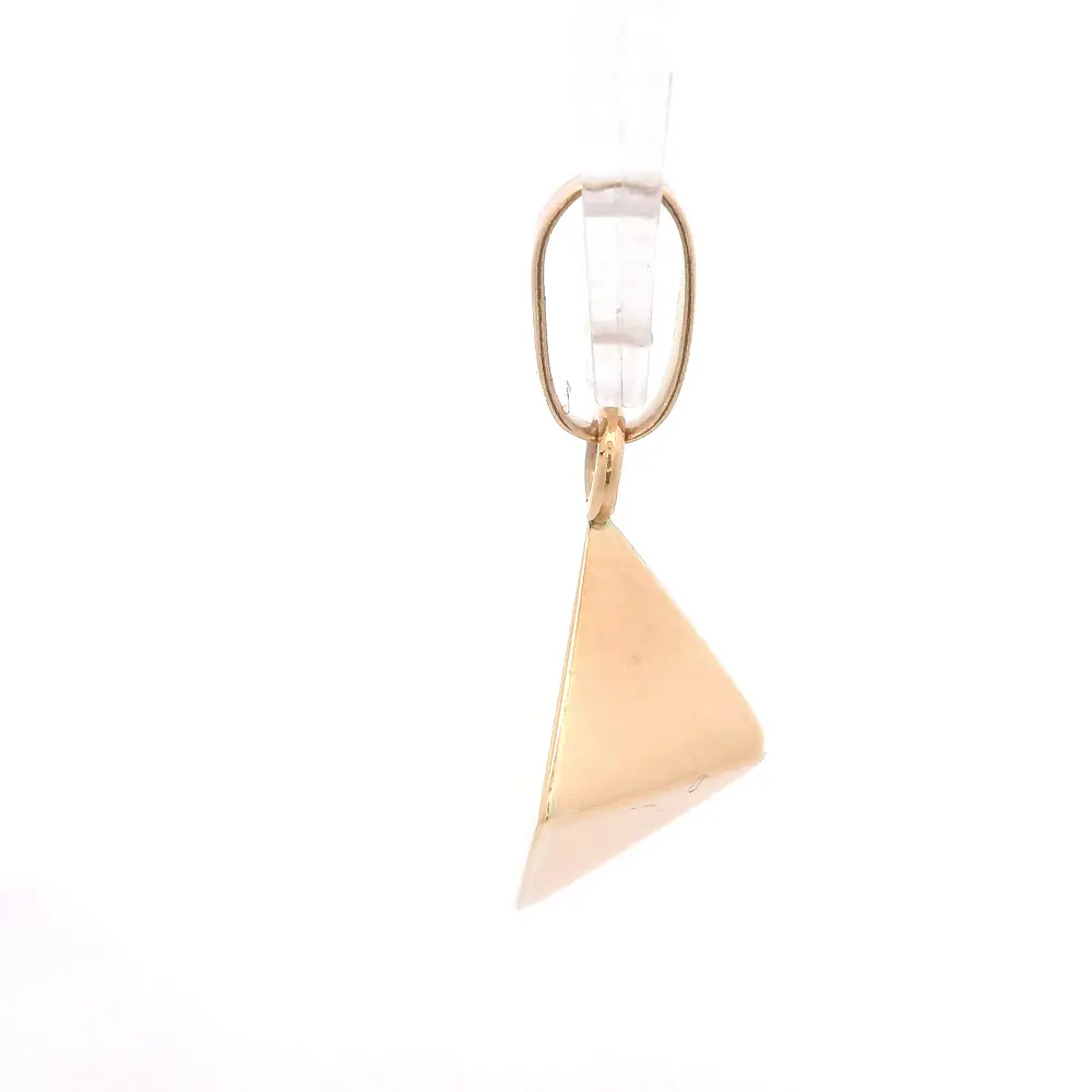 Colgante Pirámide de Oro Amarillo 18K