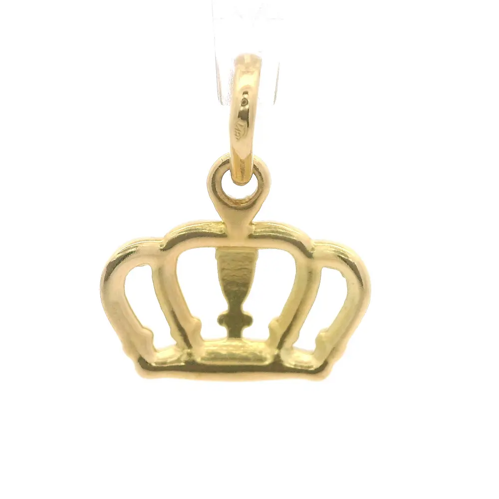 Colgante Corona de Oro Amarillo 18K