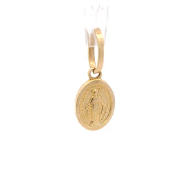 Colgante Medalla Religiosa de Oro Amarillo 18K