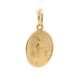 Colgante Medalla Religiosa de Oro Amarillo 18K