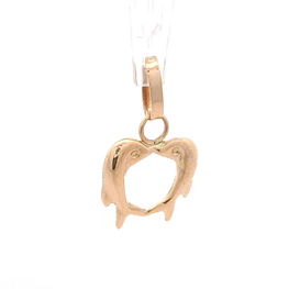 Colgante Delfines de Oro Amarillo 18K