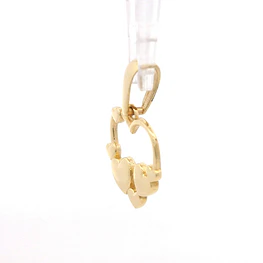 Colgante Corazones de Oro Amarillo 18K