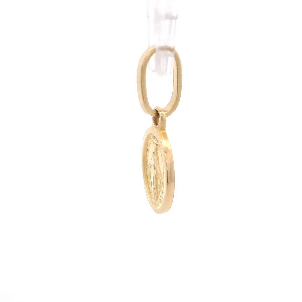 Colgante Medalla Religiosa de Oro Amarillo 18K
