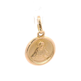 Colgante Medalla Religiosa de Oro Amarillo 18K