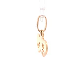 Colgante Corazones Calados Hombre y Mujer Oro Amarillo 18K