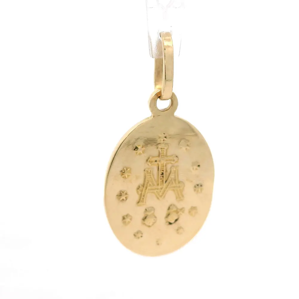 Colgante Medalla Religiosa de Oro Amarillo 18K