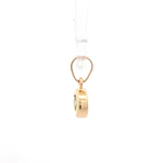 Colgante Punto de Luz de Oro Amarillo 18K con Piedra Verde