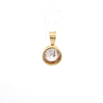 Colgante Punto de Luz de Oro Amarillo 18K con Piedra Incolora
