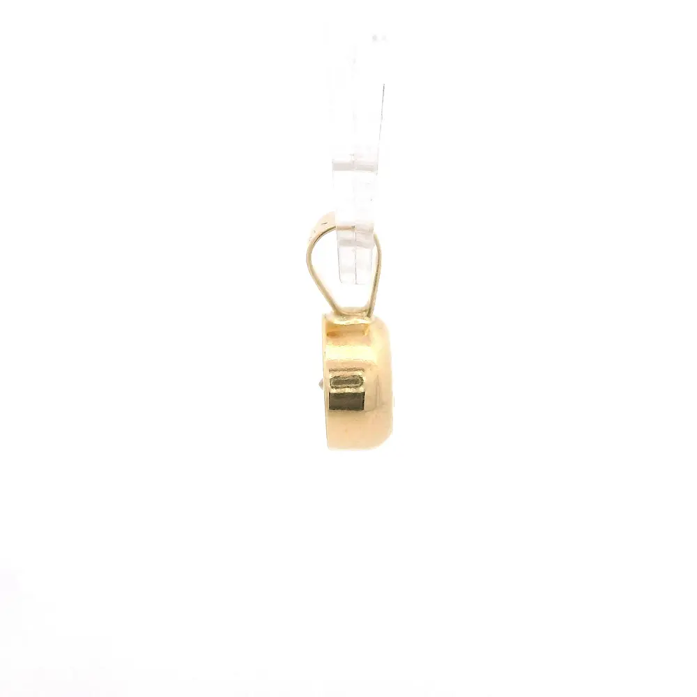 Colgante Punto de Luz de Oro Amarillo 18K con Piedra Incolora