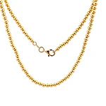 Cadena Pellet de Oro Amarillo 18K
