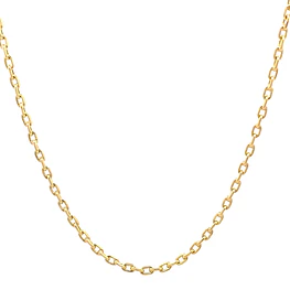 Cadena Limada de Oro Amarillo 18K
