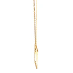 Cadena de Oro Amarillo 18K con Dije Rombo Multicolor