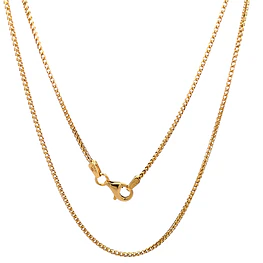 Cadena Espiga Doble de Oro Amarillo 18K