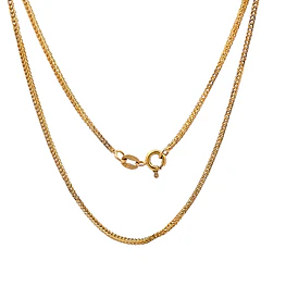 Cadena Espiga Doble de Oro Amarillo 18K