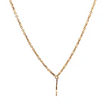 Cadena Rolo de Oro Amarillo 18K con 3 Dijes de Luna