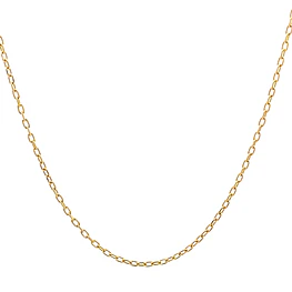 Cadena Limada de Oro Amarillo 18K