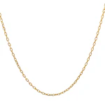 Cadena Limada de Oro Amarillo 18K