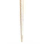 Cadena Barbada de Oro Rosado 18K