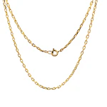 Cadena Limada de Oro Amarillo 18K