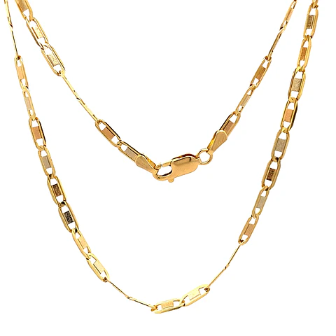 Cadena Valentino Tres Oros 18K