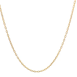 Cadena Limada de Oro Amarillo 18K