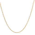 Cadena Limada de Oro Amarillo 18K
