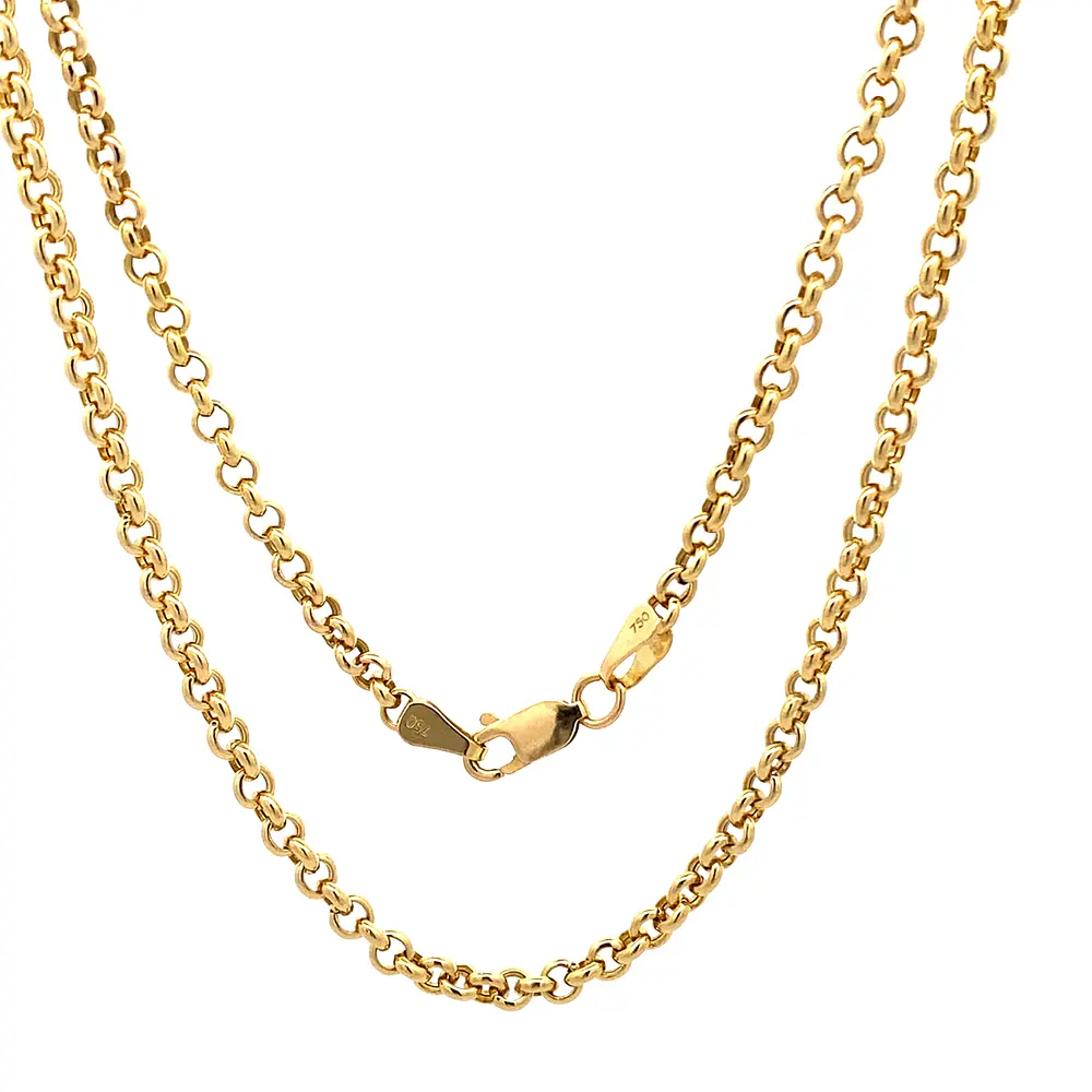Cadena Rolo de Oro Amarillo 18K