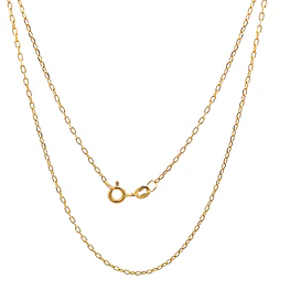 Cadena Limada de Oro Amarillo 18K