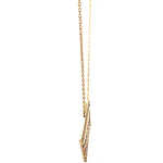 Cadena de Oro Amarillo 18K con Dije Rombo Multicolor