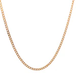 Cadena Barbada de Oro Rosado 18K
