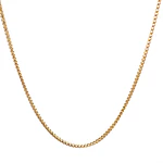 Cadena Espiga Doble de Oro Amarillo 18K