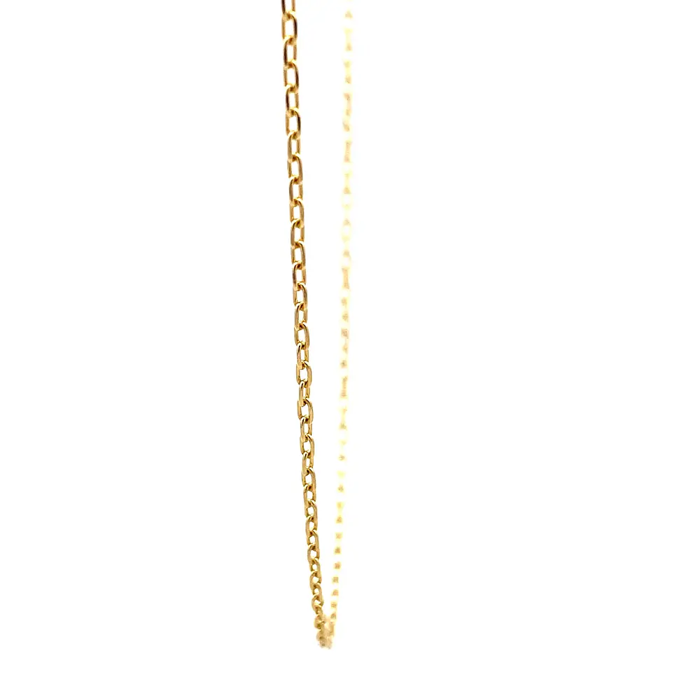 Cadena Limada de Oro Amarillo 18K