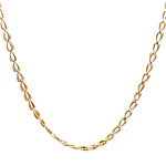 Cadena Ovalada Calada de Oro Amarillo 18K