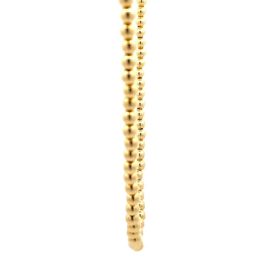 Cadena Pellet de Oro Amarillo 18K