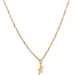 Cadena Rolo de Oro Amarillo 18K con 3 Dijes de Estrella