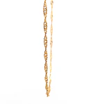 Cadena Singapur de Oro Amarillo 18K