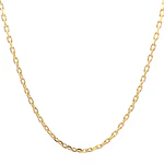 Cadena Limada de Oro Amarillo 18K