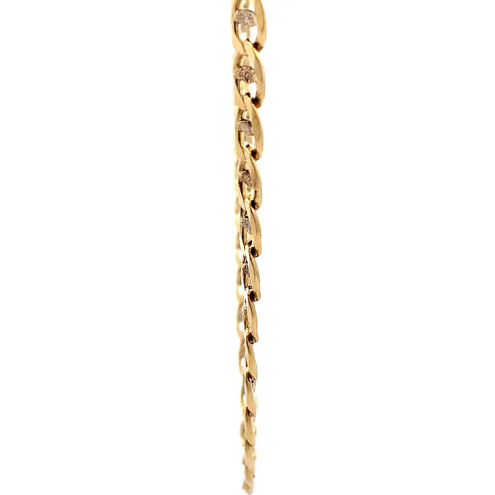 Cadena Banana Tres Oros 18K
