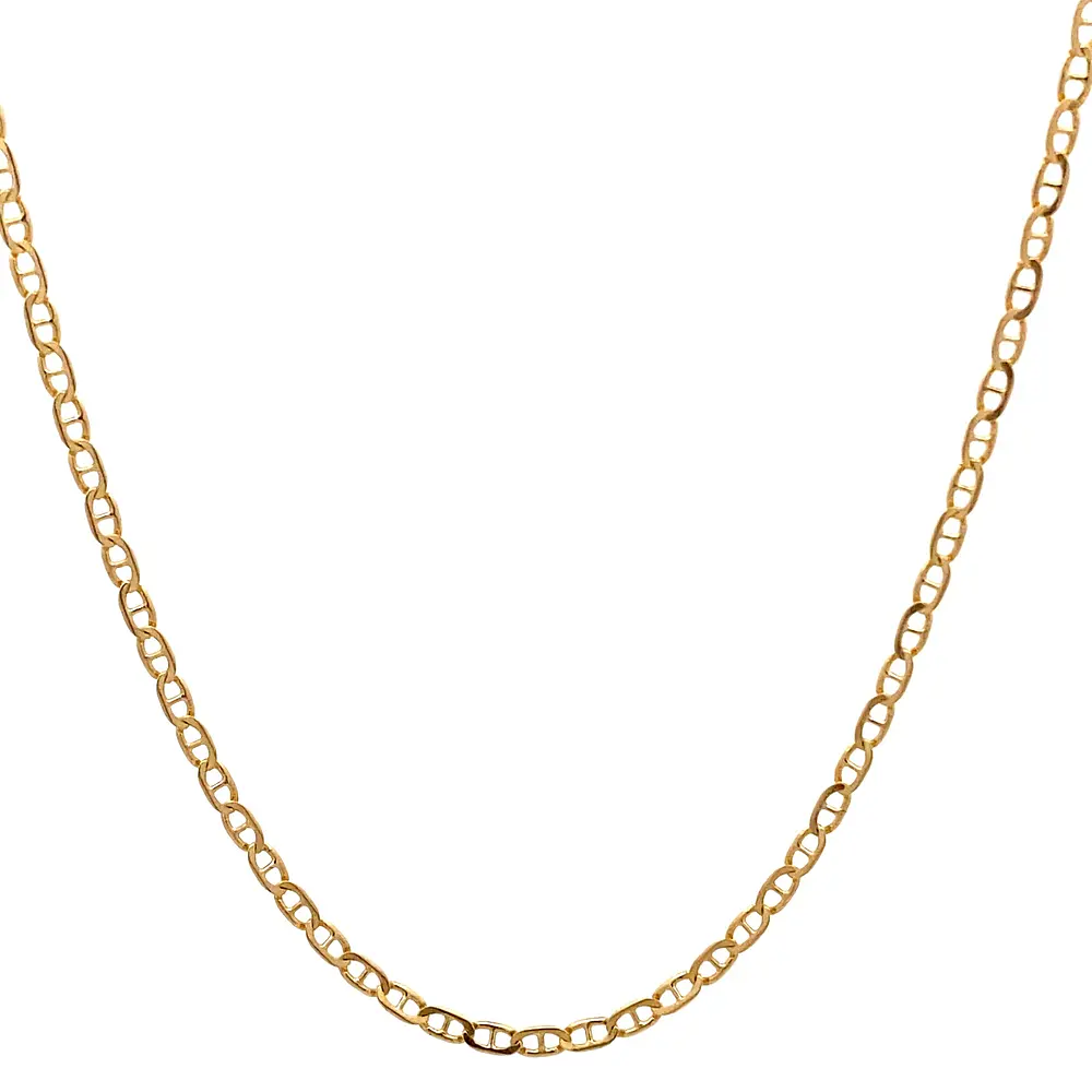 Cadena Banana de Oro Amarillo 18K