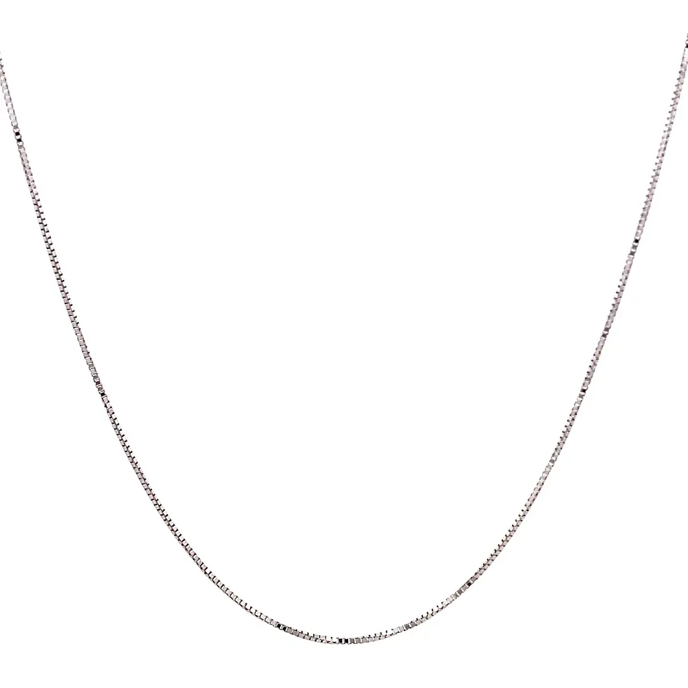 Cadena Veneciana de Oro Blanco 18K