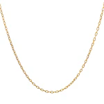 Cadena Limada de Oro Amarillo 18K