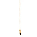 Cadena Limada de Oro Amarillo 18K con Dije Estrella